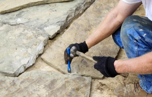 flagstone installation